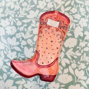 Pink Cowgirl Boot Large Serving Platter 🤠💖